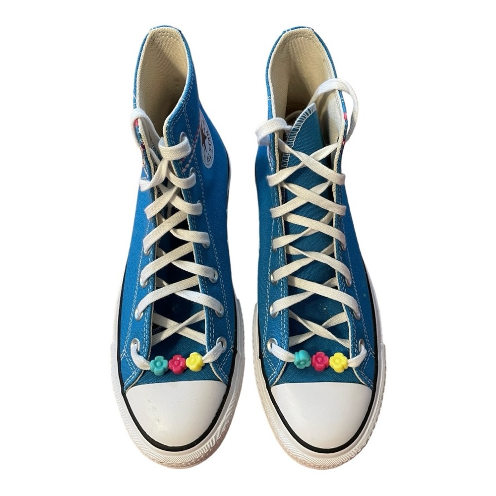 CONVERSE New Embroidered Blue Lift Sneakers Women’s NEW